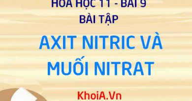 Bài tập về Axit Nitric HNO3 và Muối Nitrat: Giải bài tập 1, 2, 3, 4, 5, 6, 7 trang 45 SGK Hóa 11 bài 9